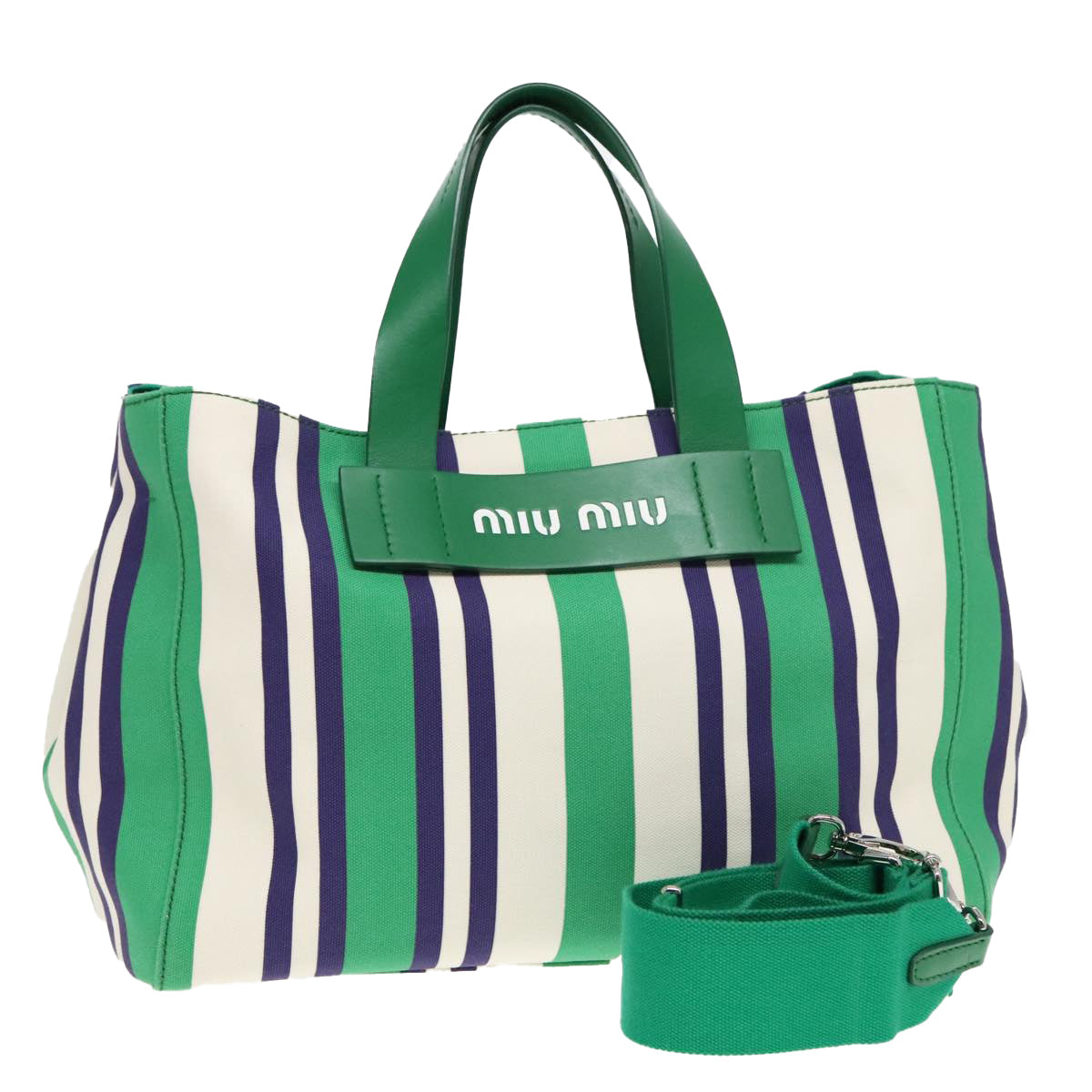 Miu Miu Canapa, Multicolour, Canvas, tote