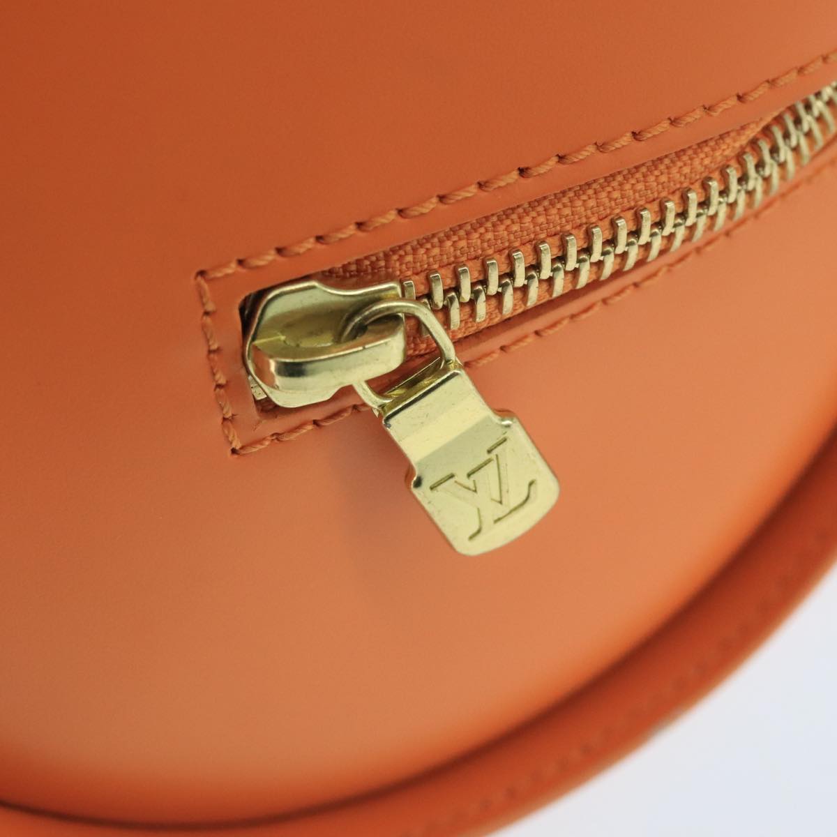 Louis Vuitton Soufflot, Orange, Leather, handbag