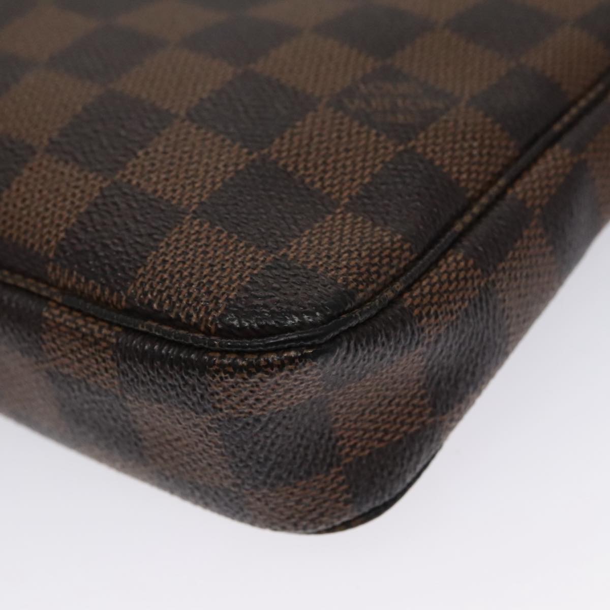 Louis Vuitton Pochette Accessoire, Brown, Canvas, clutch