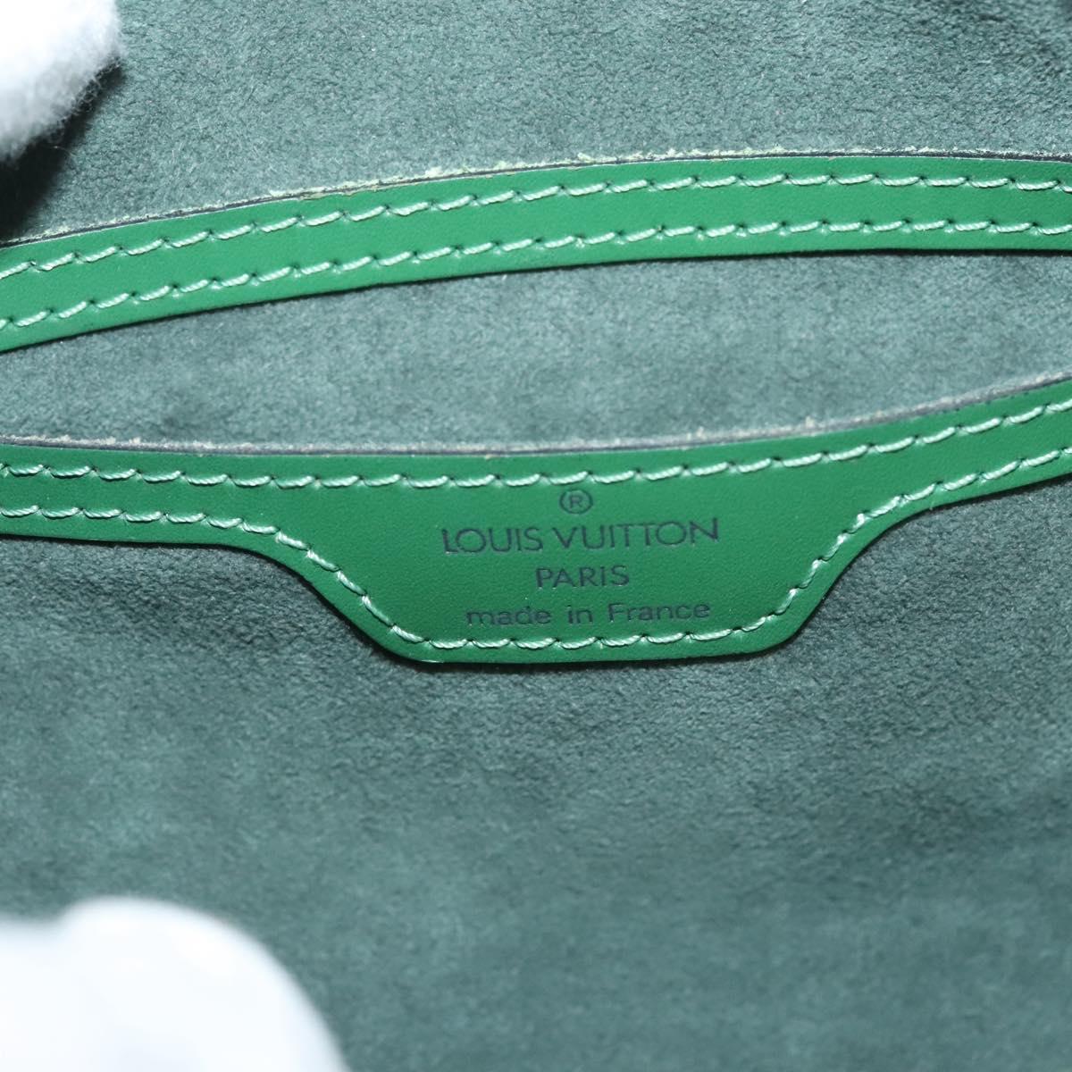 Louis Vuitton Soufflot, Green, Leather, handbag