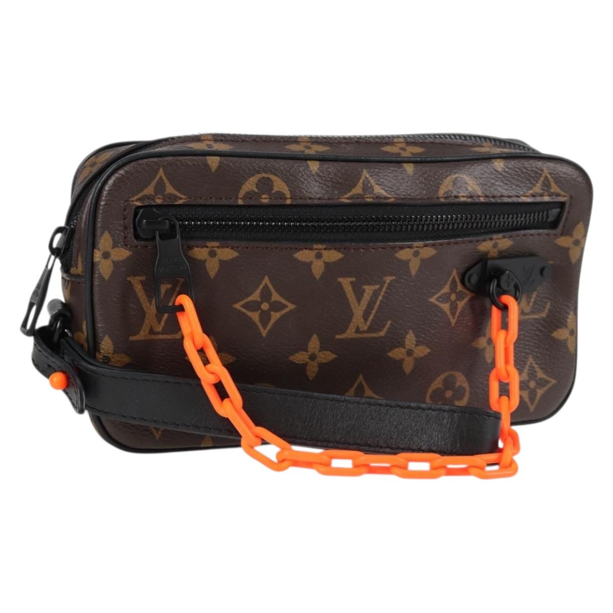 Louis Vuitton Pochette Volga, Brown, Canvas, clutch