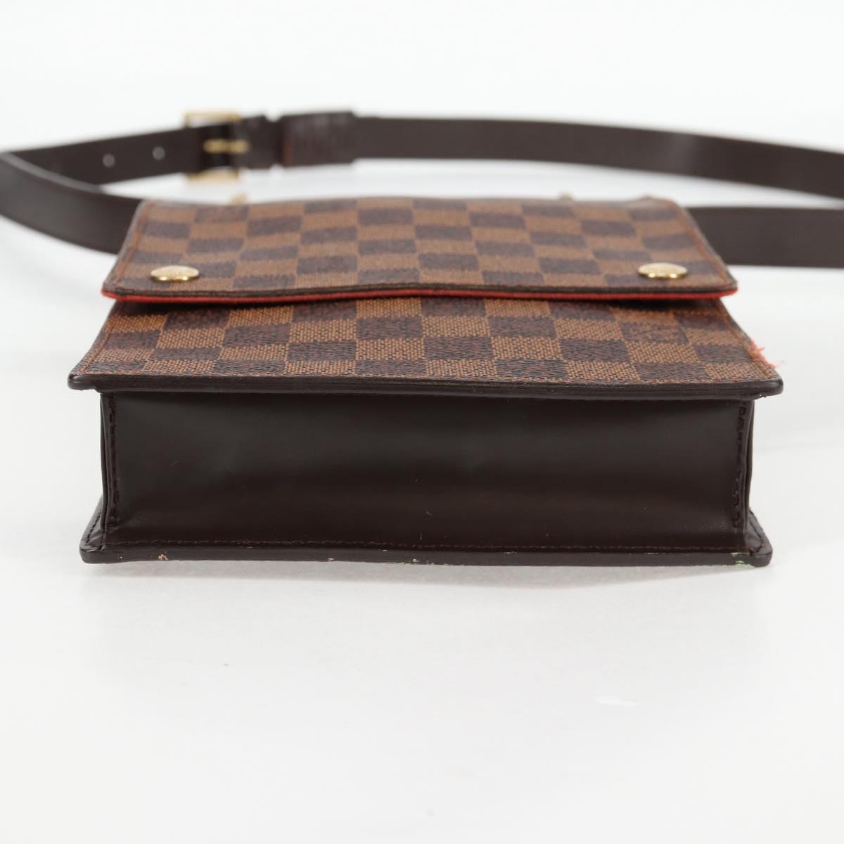 Louis Vuitton Portobello, Brown, Canvas, shoulder