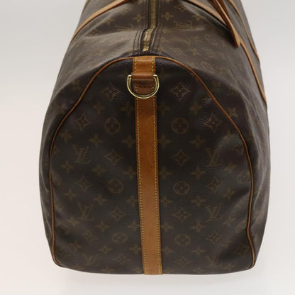 Louis Vuitton Keepall Bandoulière 60, Brown, Canvas, travel
