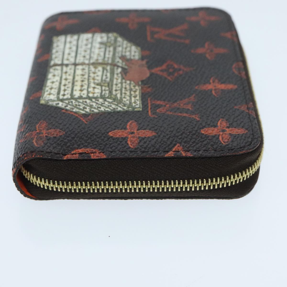 Louis Vuitton Coin purse, Brown, Canvas, wallet