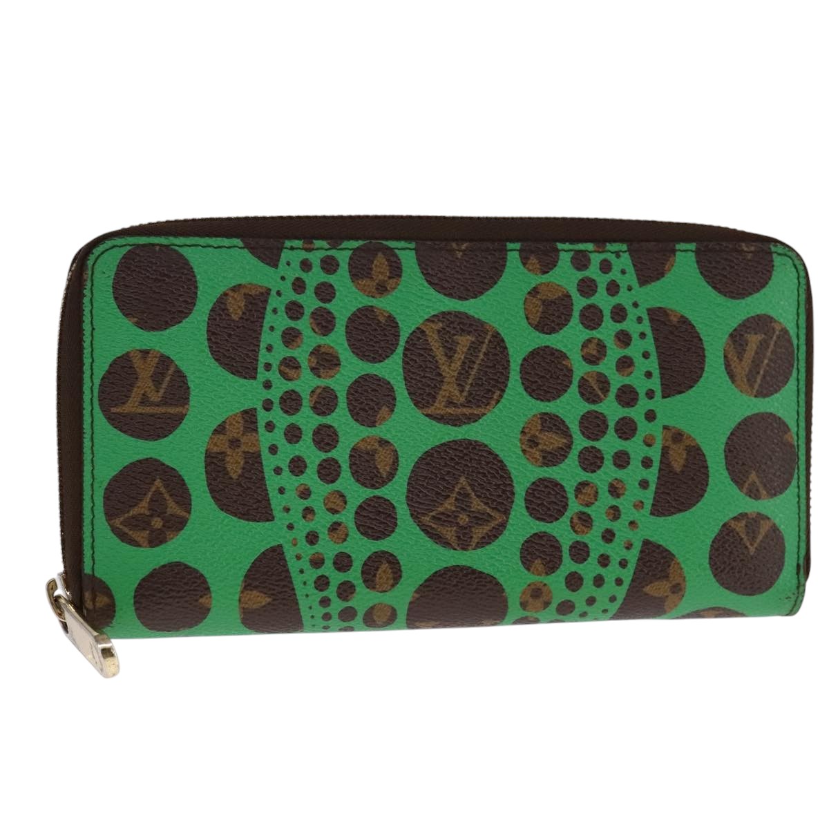 Louis Vuitton Zippy wallet, Green, Canvas, wallet