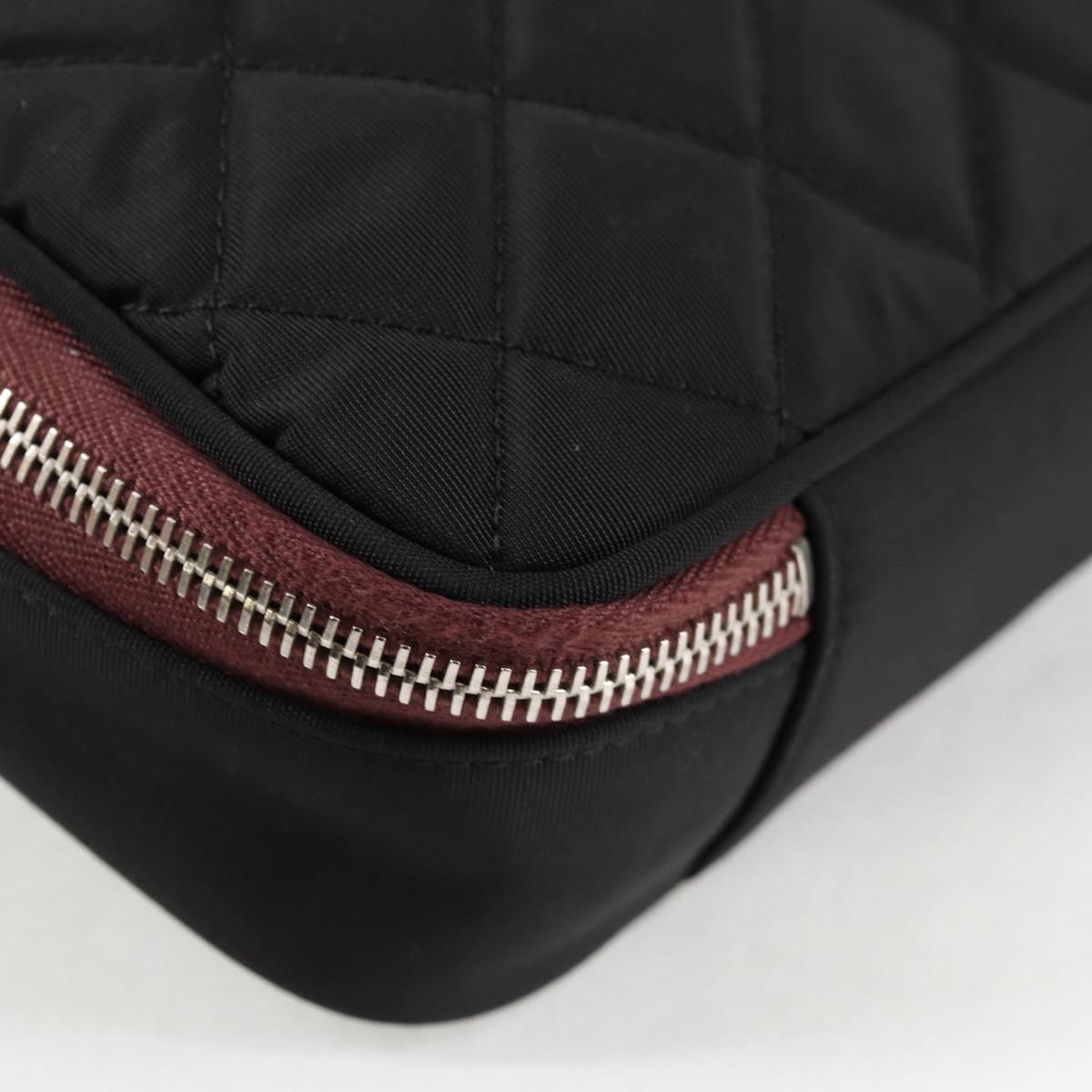 Chanel Cc, Black, NYLON, clutch