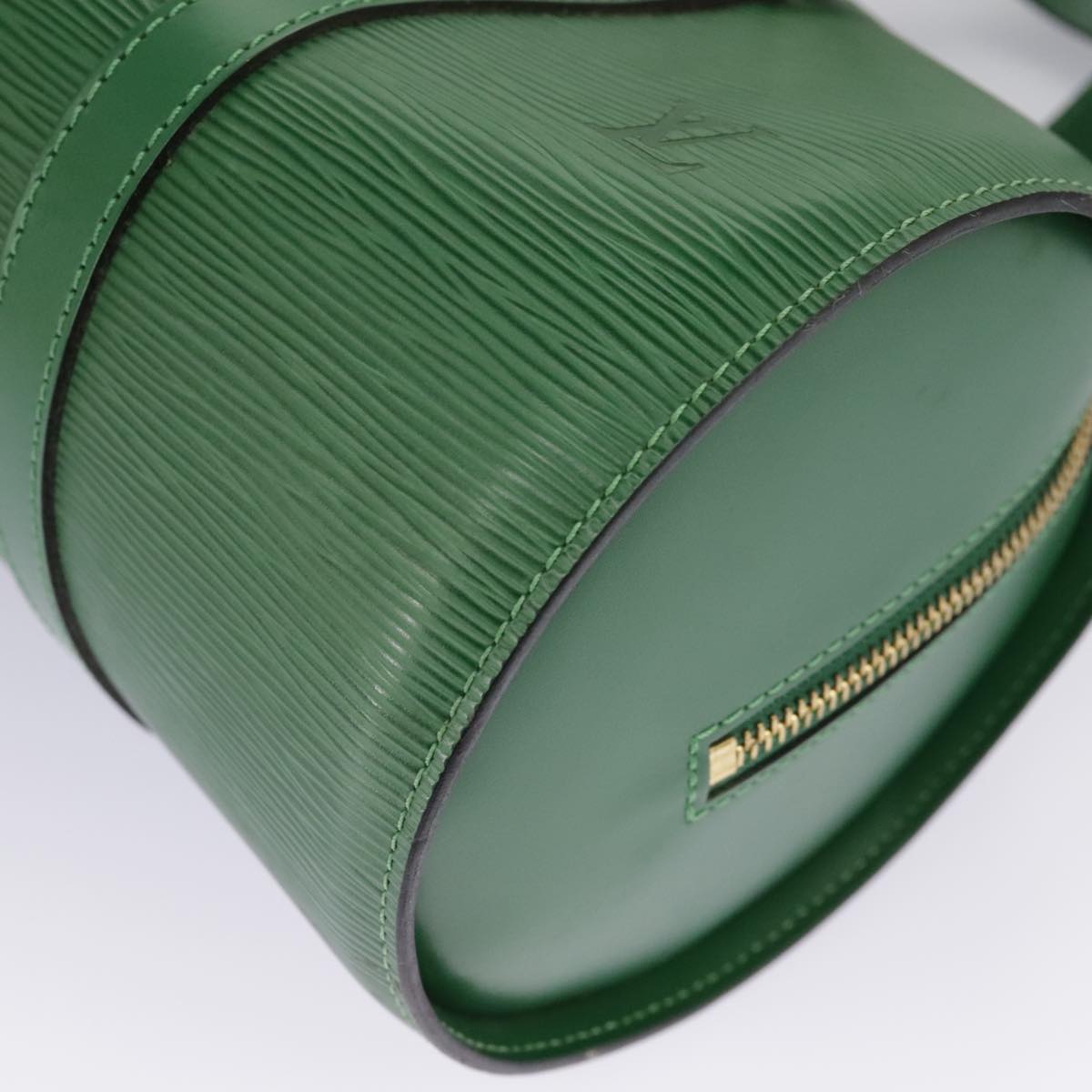 Louis Vuitton Soufflot, Green, Leather, handbag