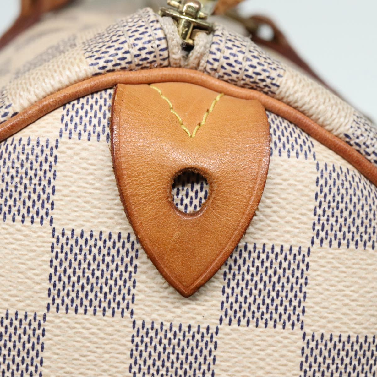 Louis Vuitton Speedy 30, White, Canvas, handbag