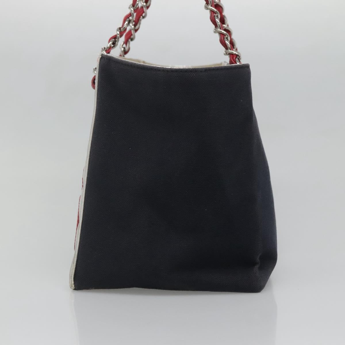 Chanel Numero 5, Navy, Canvas, shoulder