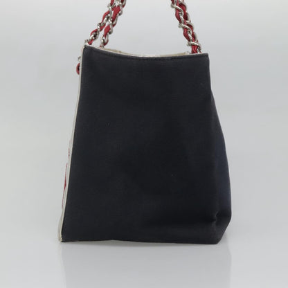 Chanel Numero 5, Navy, Canvas, shoulder