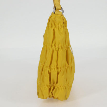 Prada Re-Nylon, Yellow, NYLON, clutch