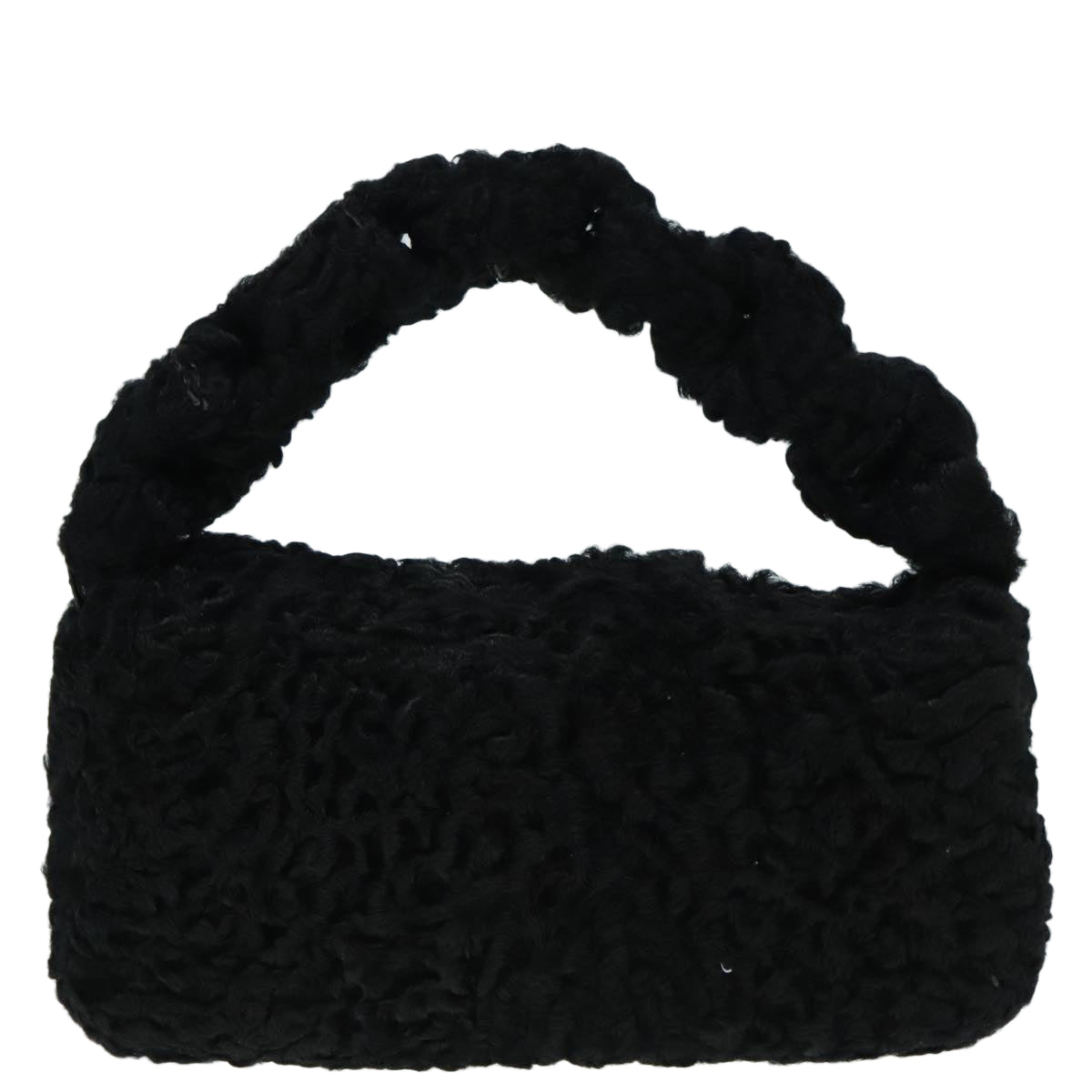 Fendi, Black, Wool, handbag