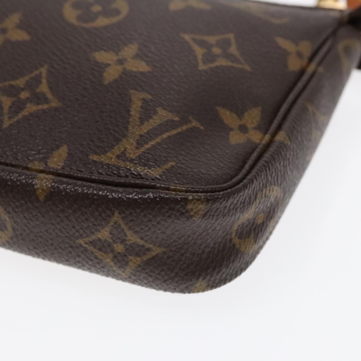 Louis Vuitton Pochette Accessoire, Brown, Canvas, clutch