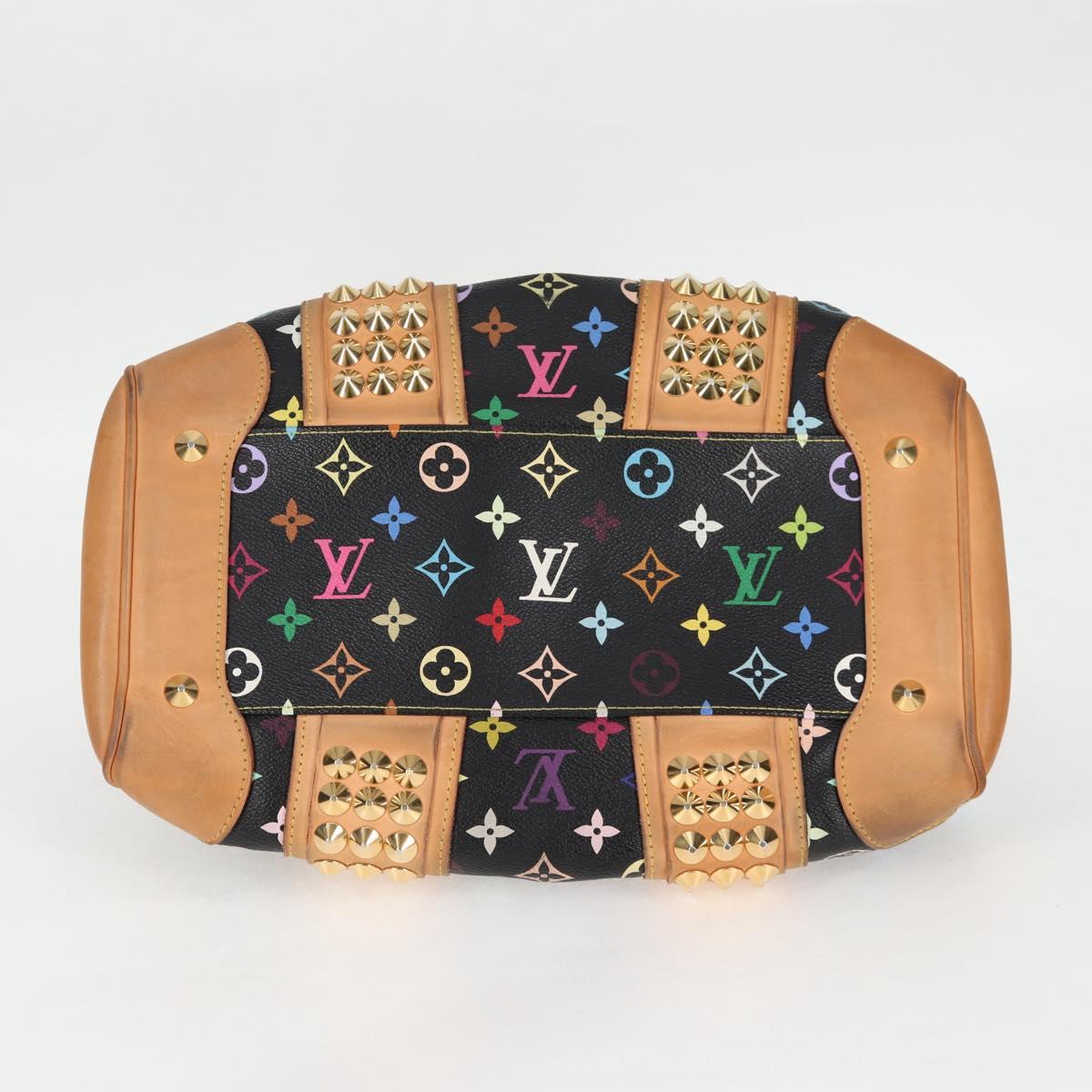 Louis Vuitton Courtney, Black, Canvas, handbag