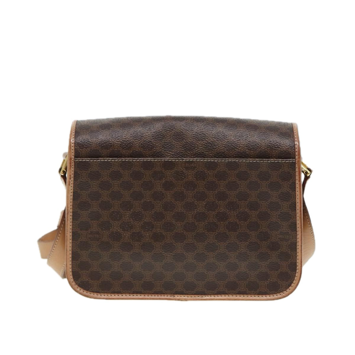 Céline Macadam, Brown, Canvas, shoulder