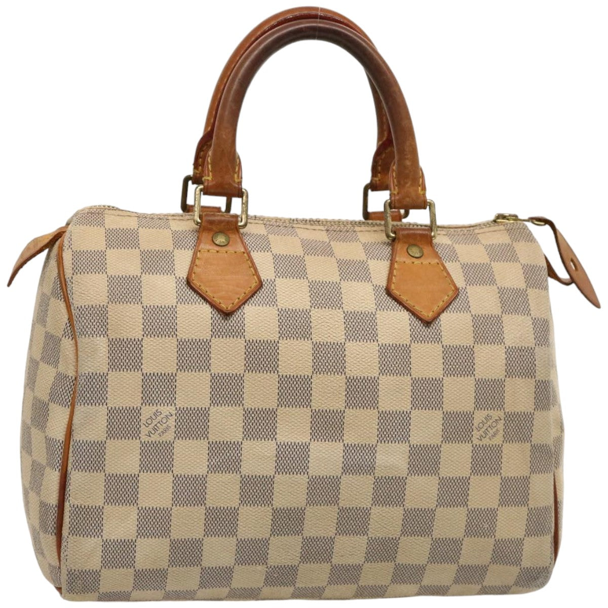 Louis Vuitton Speedy 25, White, Canvas, handbag