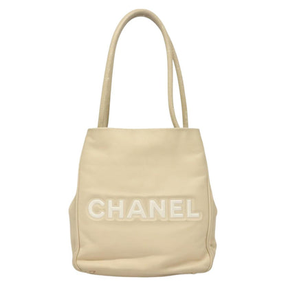 Chanel Camellia, Beige, Leather, tote