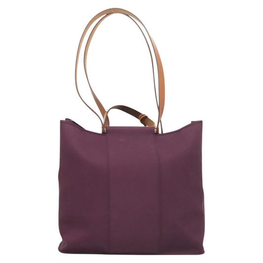 Hermès Cabag, Purple, Canvas, tote