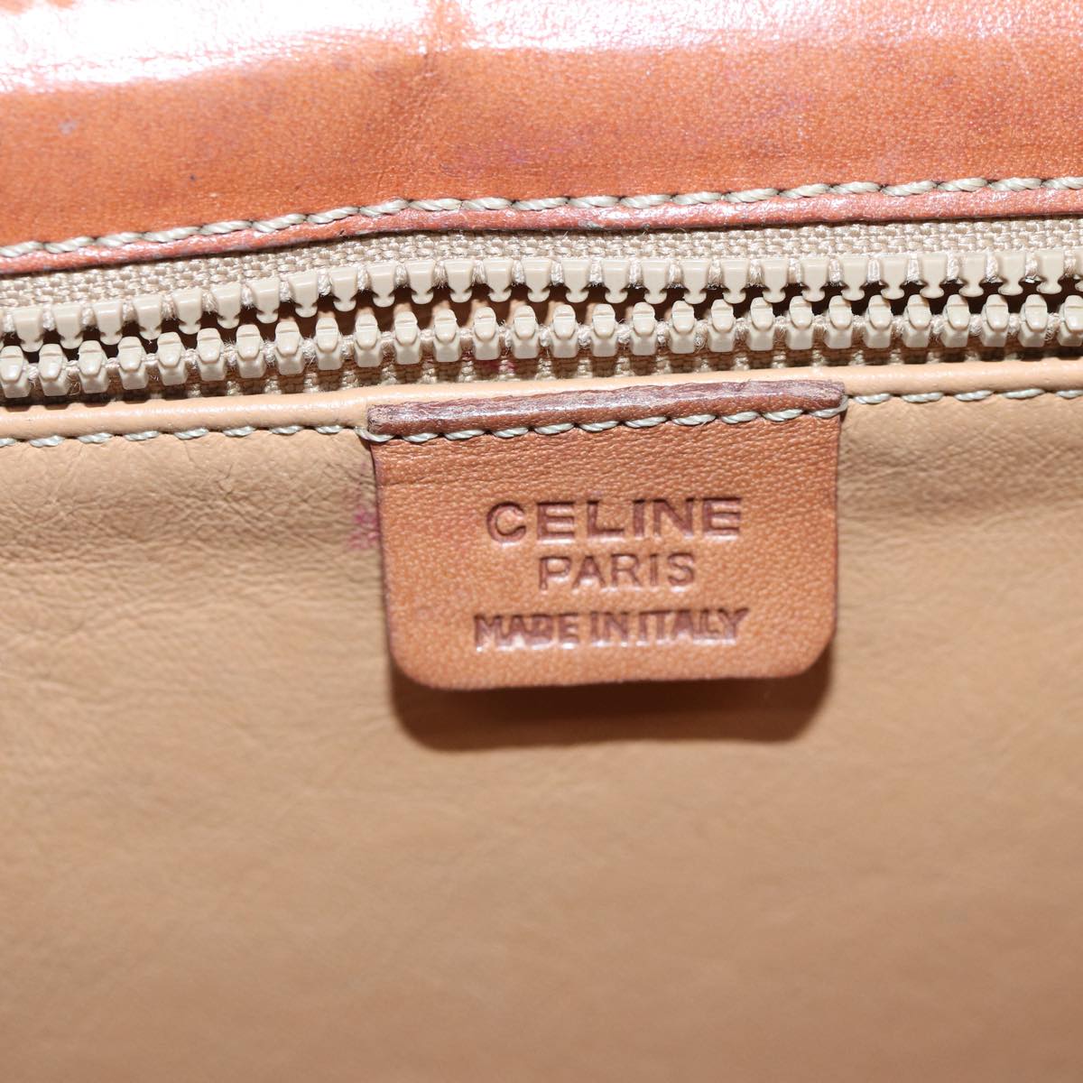 Céline Macadam, Beige, Canvas, handbag