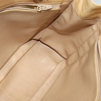 Chanel, Beige, Leather, shoulder