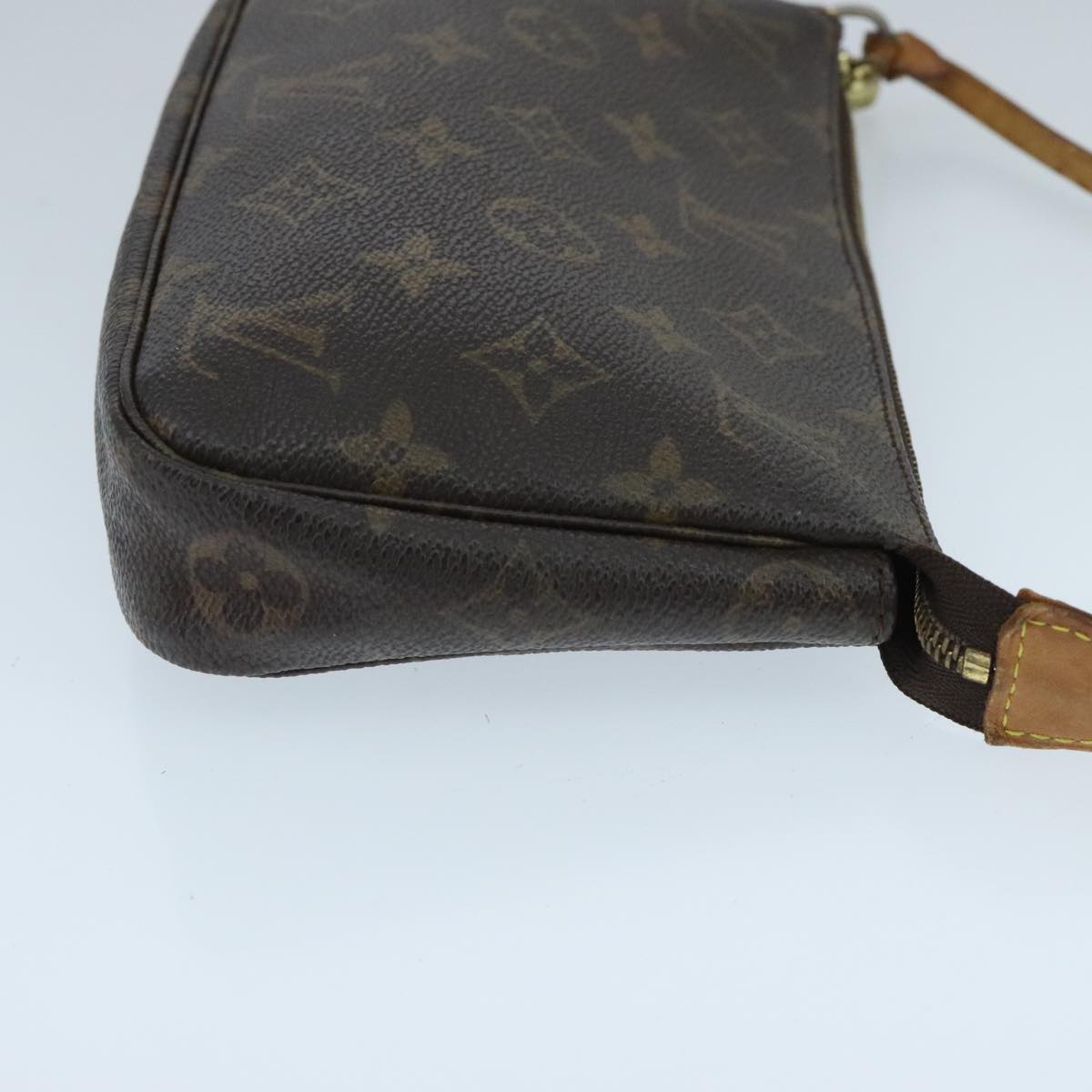 Louis Vuitton Pochette Accessoire, Brown, Canvas, clutch