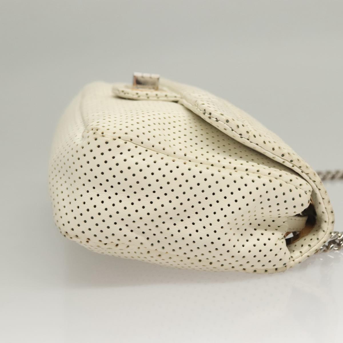 "Chanel 2,55", White, Leather, shoulder