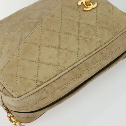 Chanel Camera, Beige, Leather, shoulder