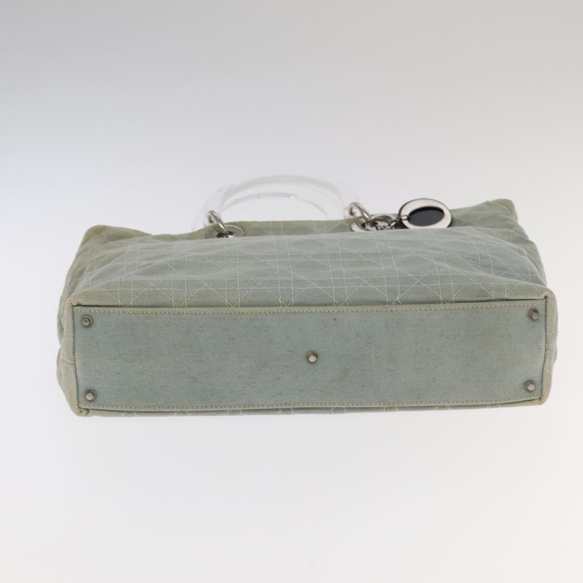Dior Cannage Lady, Blue, Canvas, handbag