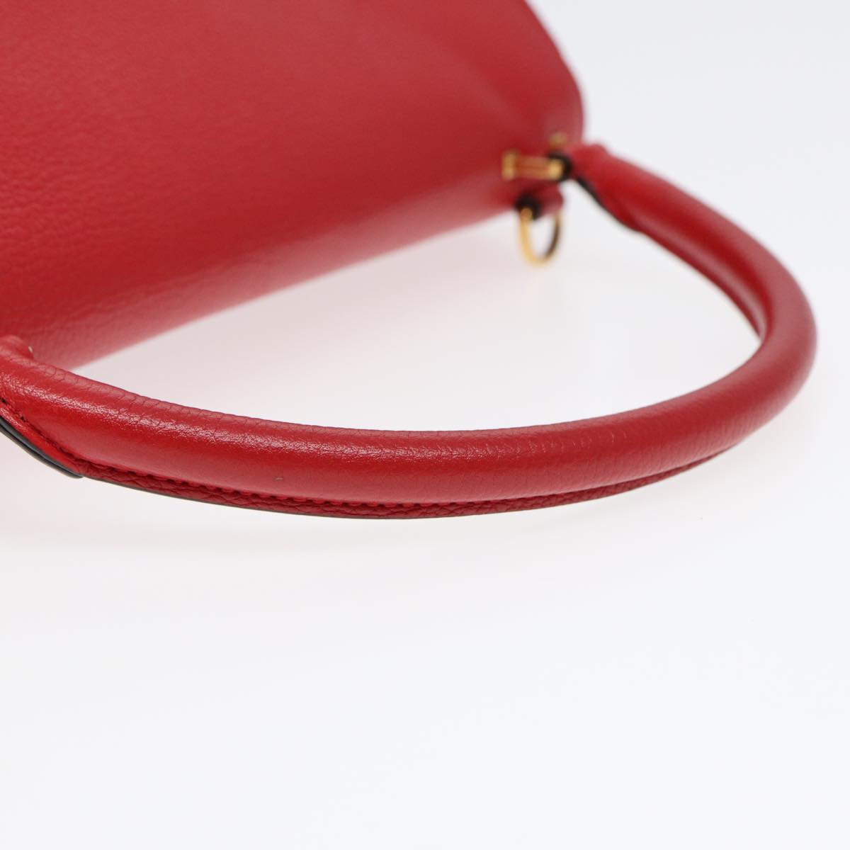 Céline Trapèze, Red, Leather, handbag