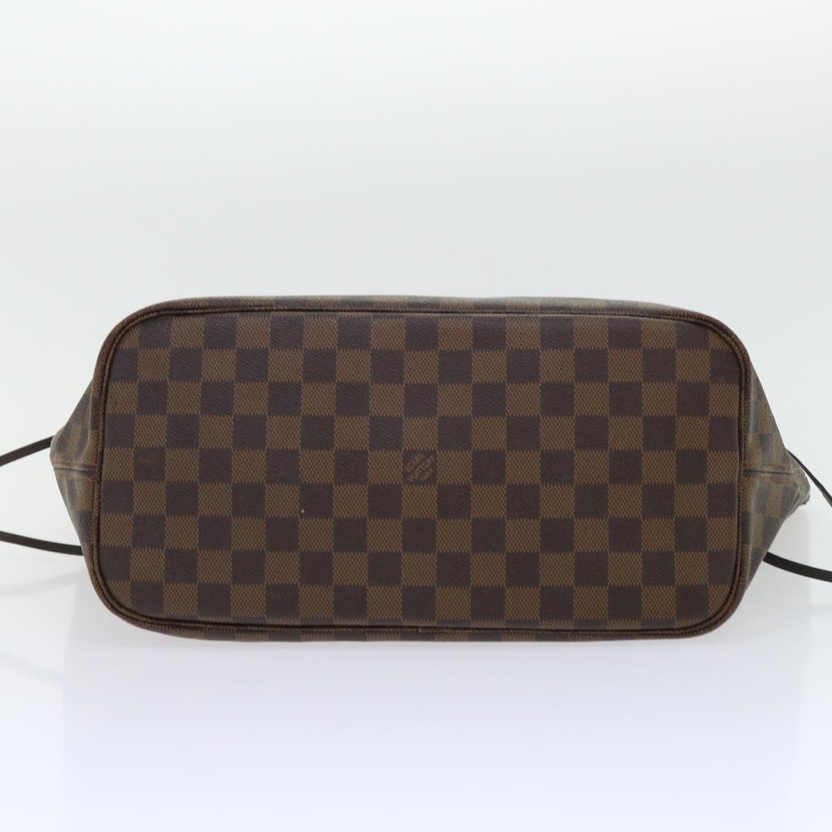 Louis Vuitton Neverfull MM, Brown, Canvas, tote