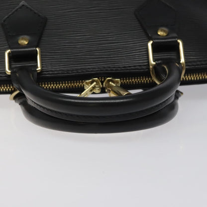 Louis Vuitton Alma, Black, Leather, handbag