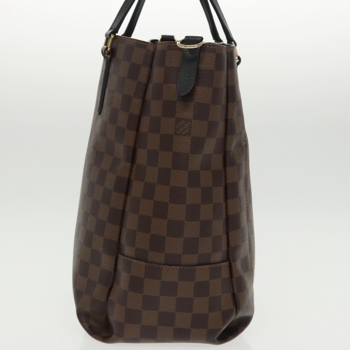 Louis Vuitton BELMONT, Brown, Canvas, tote