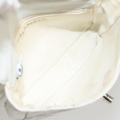 Chanel Cc, White, Leather, shoulder