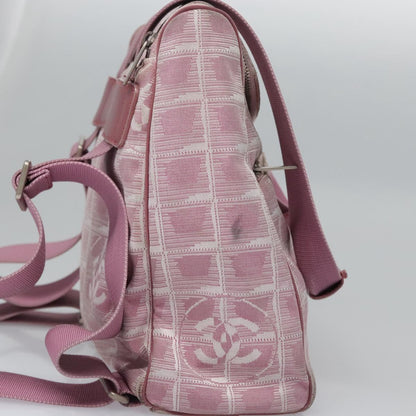 Chanel Travel line, Pink, Canvas, backpack