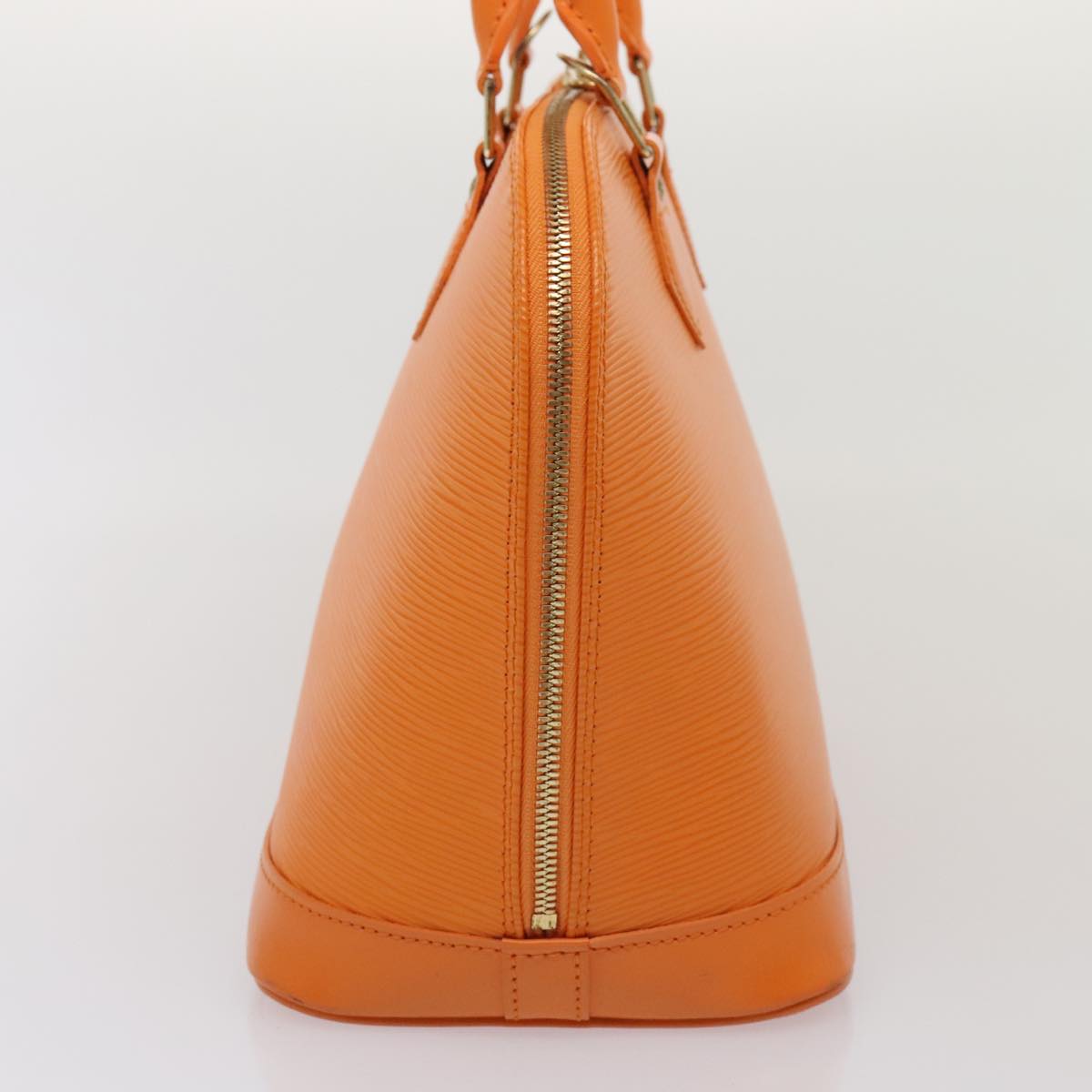 Louis Vuitton Alma, Orange, Leather, handbag