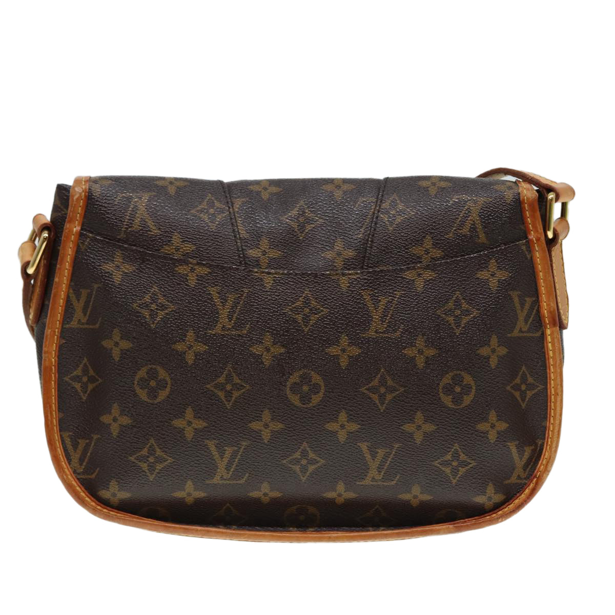 Louis Vuitton Menilmontant, Brown, Canvas, shoulder