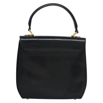 Salvatore Ferragamo Gancini, Black, Leather, handbag