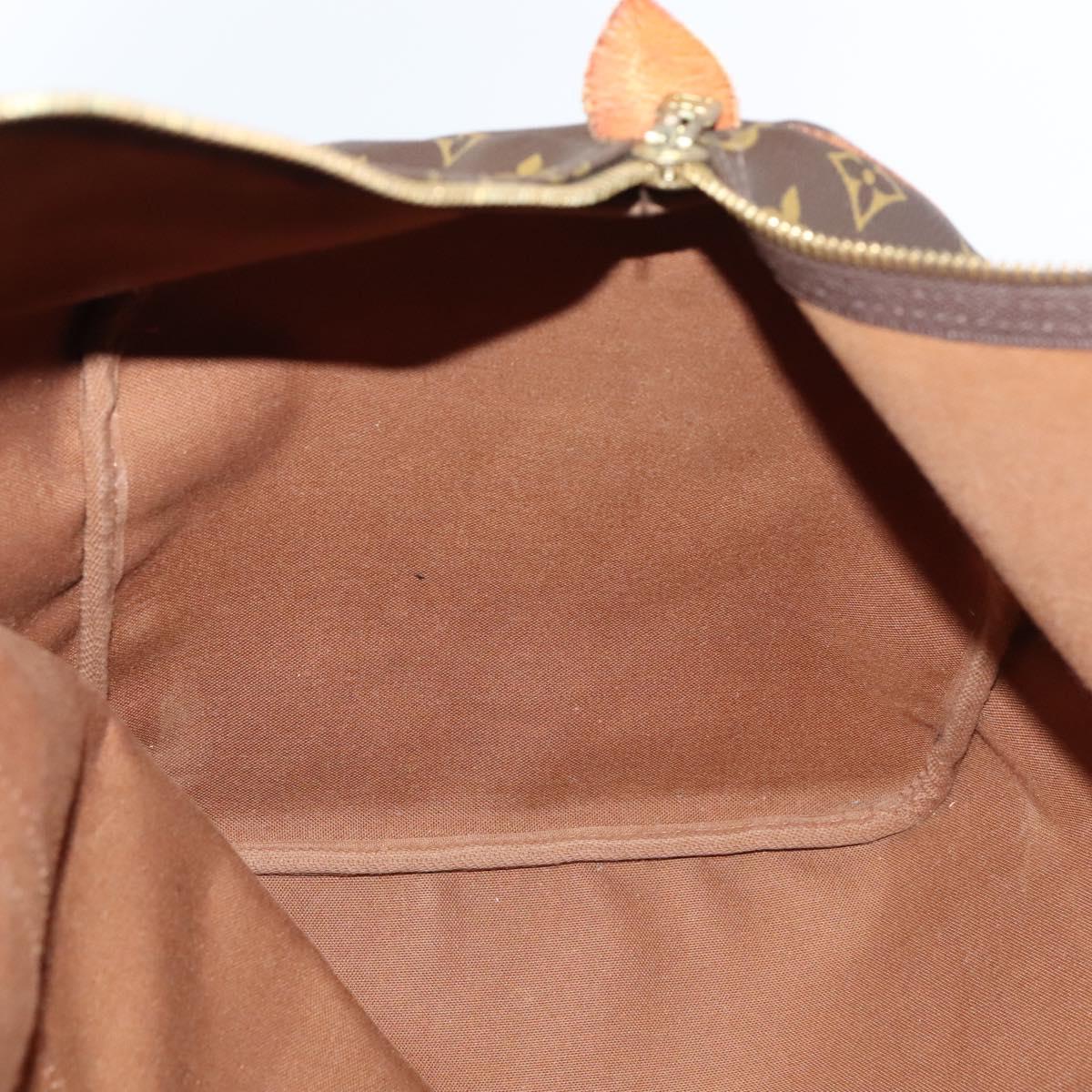 Louis Vuitton Keepall 55, Brown, Canvas, travel