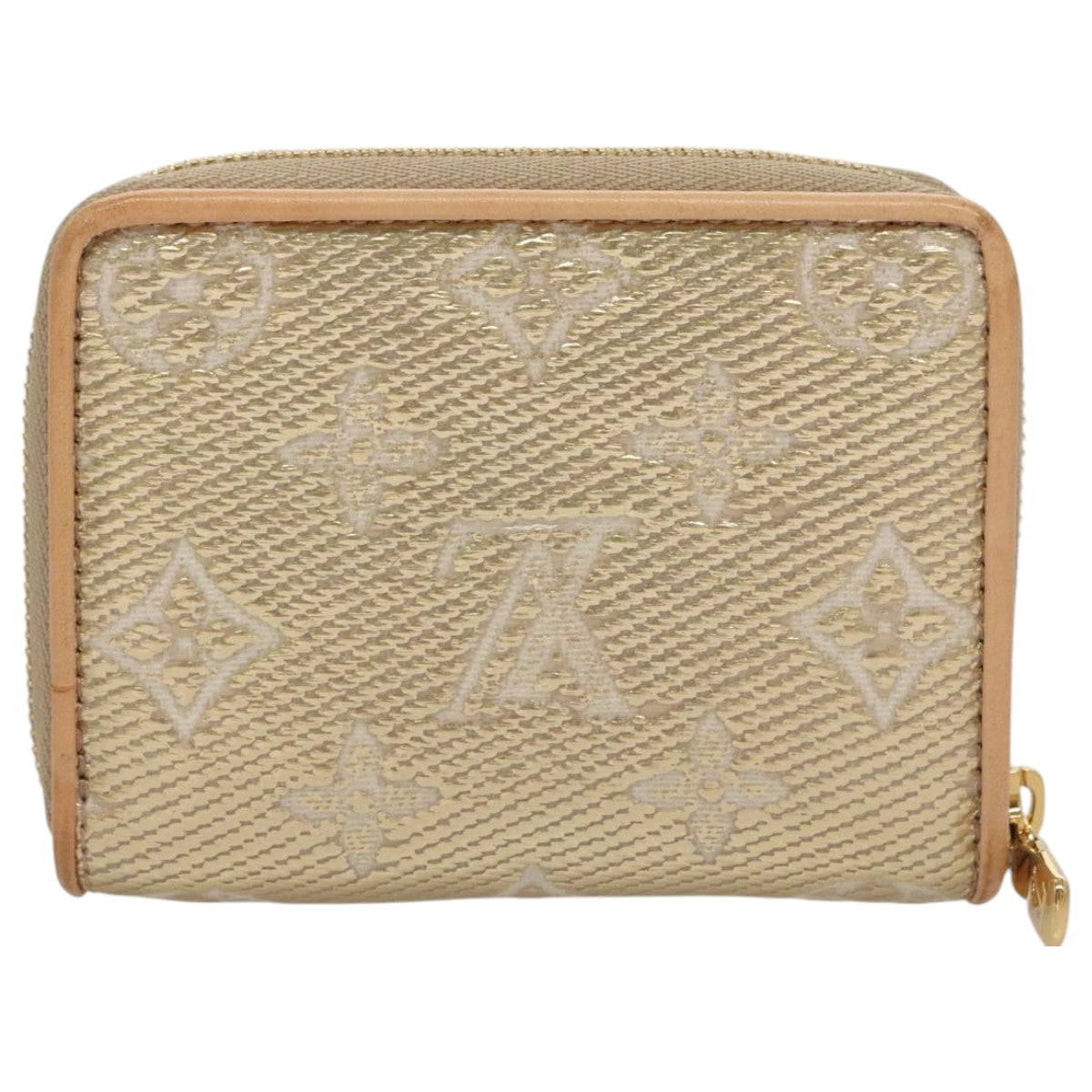 Louis Vuitton Zippy coin purse, Gold, Canvas, wallet