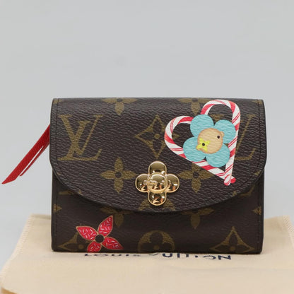 Louis Vuitton Rosalie, Brown, Canvas, wallet