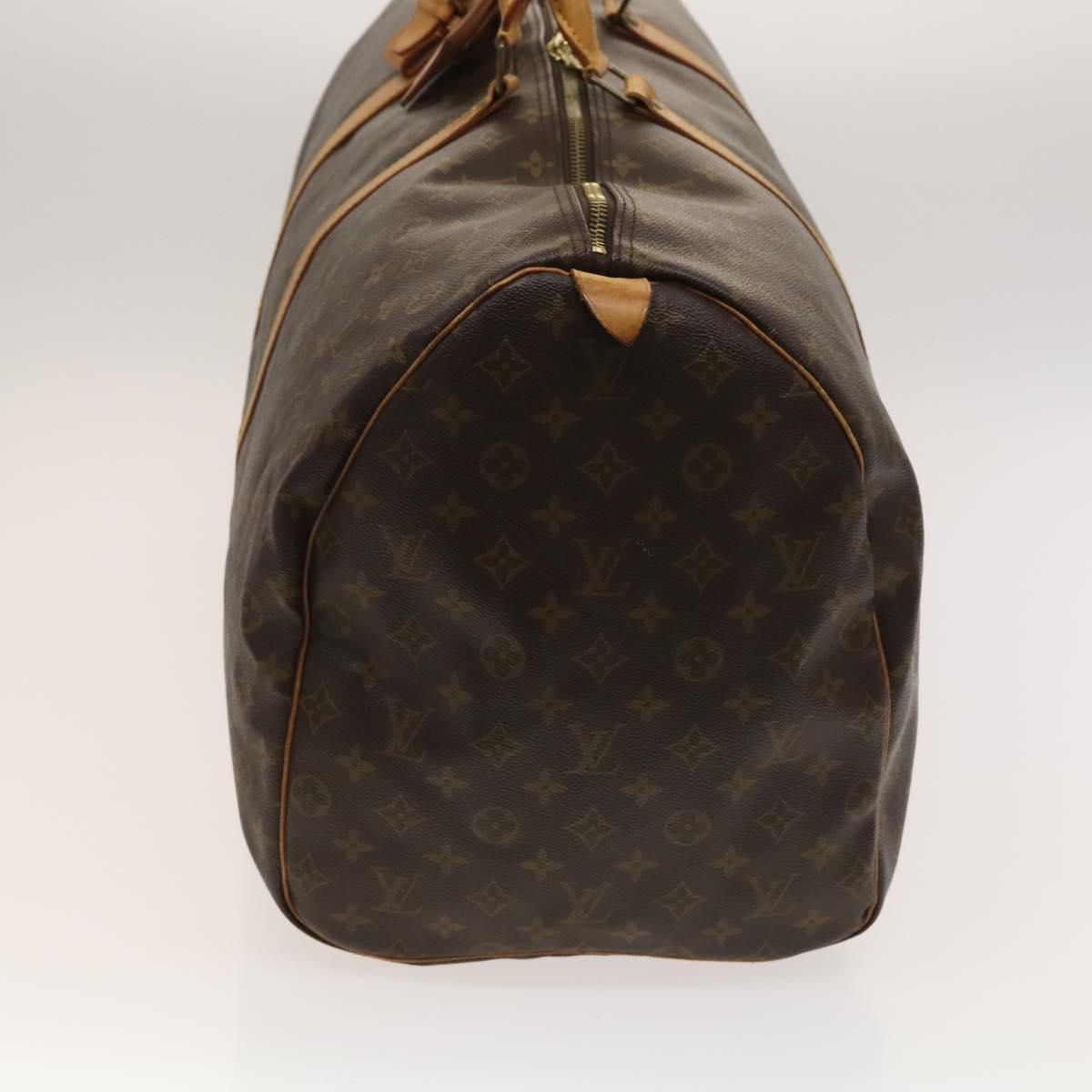 Louis Vuitton Keepall 60, Brown, Canvas, travel