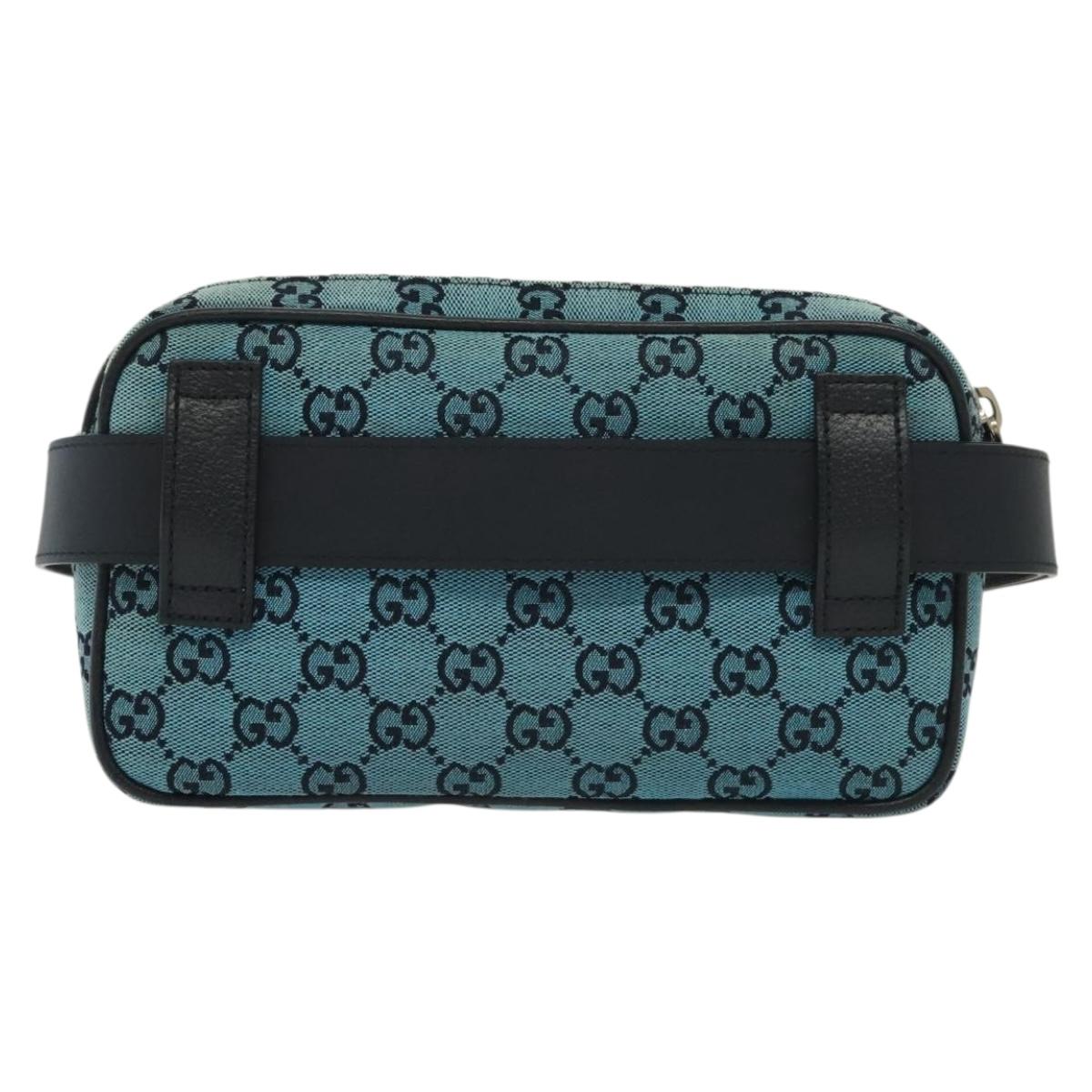 Gucci GG canvas, Blue, Canvas, shoulder