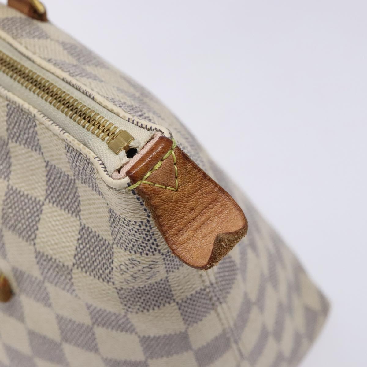 Louis Vuitton Lena PM, White, Canvas, shoulder