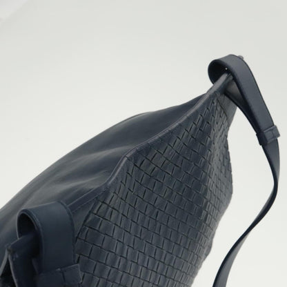 Bottega Veneta Intrecciato, Navy, Leather, shoulder