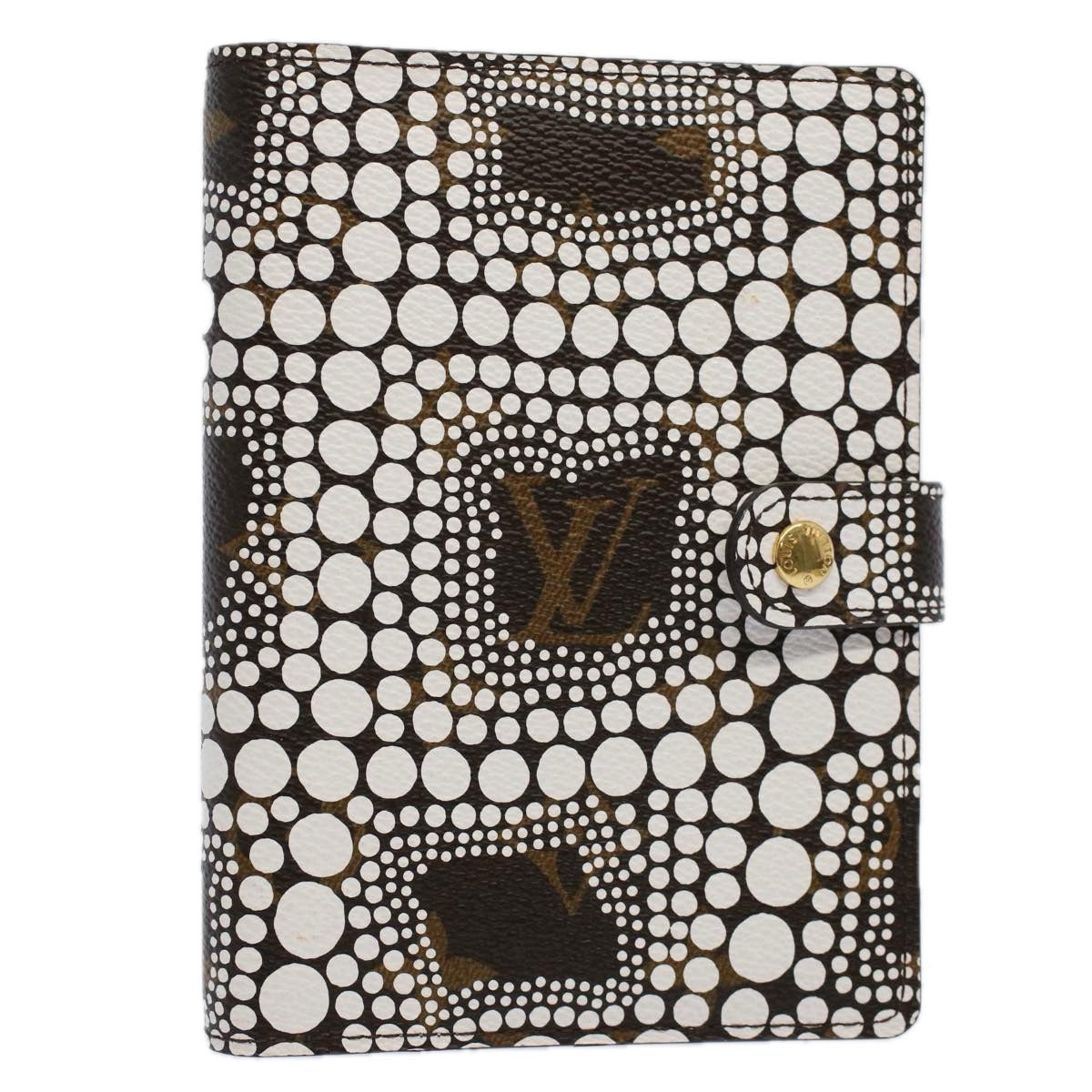 Louis Vuitton Agenda cover, White, Canvas, wallet