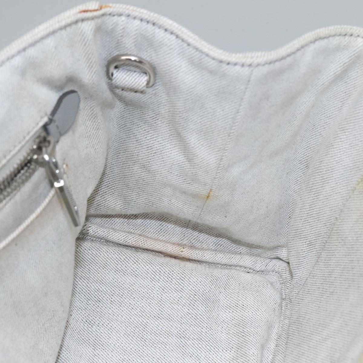 Prada Canapa, Grey, Denim - Jeans, handbag