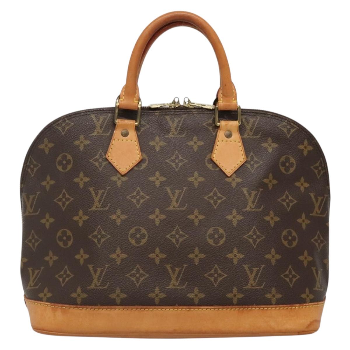 Louis Vuitton Alma, Brown, Canvas, handbag