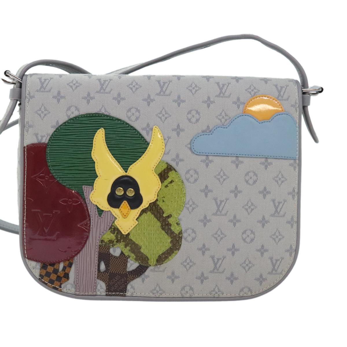 Louis Vuitton Conte De Fées, Grey, Canvas, shoulder