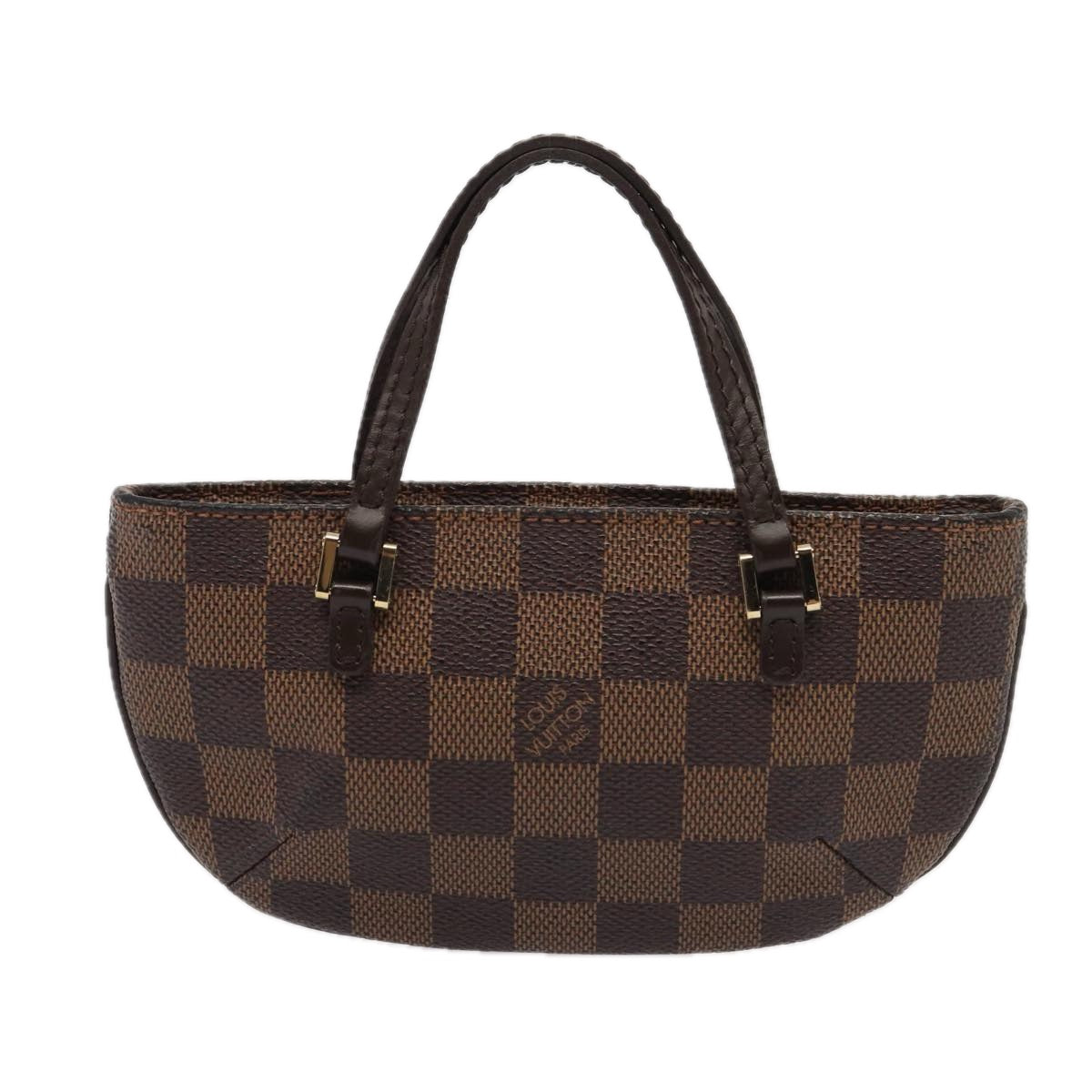 Louis Vuitton Manosque, Brown, Canvas, clutch