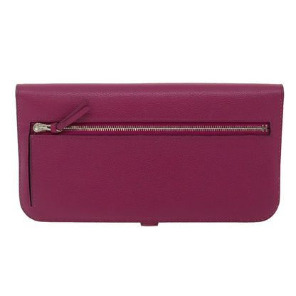 Hermès Dogon, Red, Leather, wallet